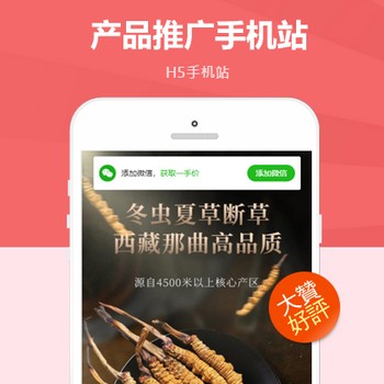 产品营销推广落地页手机端