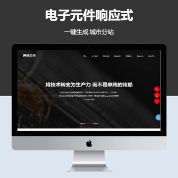 黑色网络科技响应式