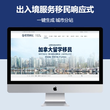 出入境服务移民响应式