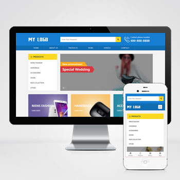 外贸英文响应式自适应手机端